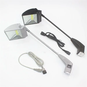 LED Both Arm Stand Light Adjustable Color Temperature (2700K-6000K) IP44 Rated Exhibition Booth Lighting Trade Show Display Lamp