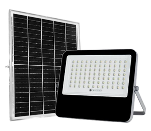Ip67 Solar Powered Aluminum Housing Floodlight 100W 300W 400W Outdoor Led 200W Solar Flood Light With Panel