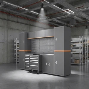 Professional Heavy Duty Steel Tool Cabinet with Drawer OEM Tool Cabinet Double Cabinet and Tool Trolley Chest
