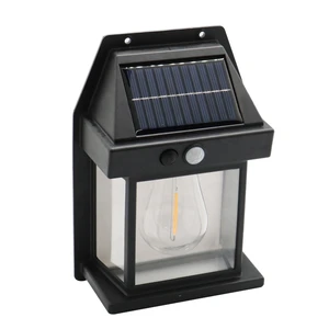 IP65 Rated Outdoor Solar Wall Light Motion Sensor 3-Mode LED Waterproof Porch Lights for Garden/Patio/Fence/Shed 5000K Daylight