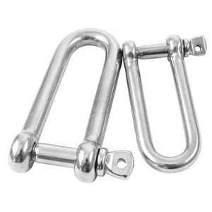 Marine Stainless Steel D Shackle Forged European Type for Boat Anchor Lifting Mining Applications ISO/CE Certified