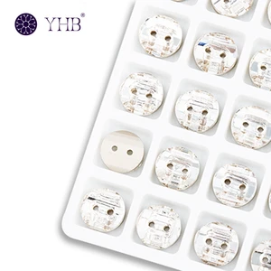 YHB Manufacturer Direct Sales Sewing Clothes Accessories Luxury Round Crystal Buttons