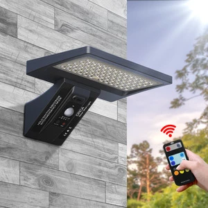 Solar LED Lamps 3 Size Available Dual Color Large Battery Capacity 4 Modes Solar Sensor Light Outdoor