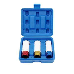 Pneumatic Chrome Protective Plastic Sleeves and Shallow Broach Socket Set