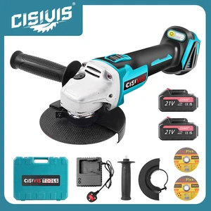 Hot Sale Brushless Angle Grinder Machine 21V 125 mm Cordless Angle Grinder with Trigger Switch for Industrial & Home DIY
