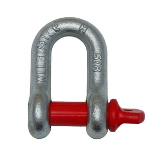 Wholesale High Quality Carbon Steel Forged Heavy Duty Mining Shackles Large Bow/Dee Galvanized Safety Bolt Pin Rigging Hardware