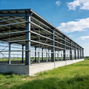 Low Cost Metal Construction Projects/ Steel Structures/ Prefabricated Wide Span Steel Structure Building