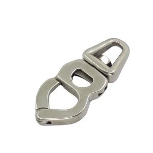 Trigger Release Stainless Steel 316 Snap Shackles With Swivel Eye