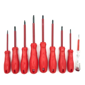 Electrician Dedicated Hand Tools Slotted Phillips Insulated Magnetic Screwdriver Set Kit