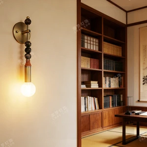 Crossxborder ironwork wall lamps wabixsabi style tea room corridor balcony bedroom bedside retro industrial