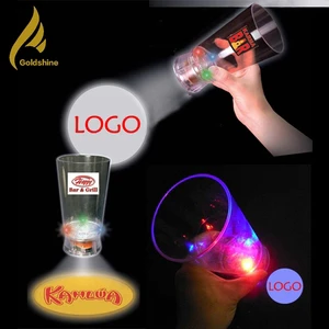 Customizable 400ml Projection Luminous Cup Light up When You Pick It up and Turn off When You Put It Down Light up Cup Party
