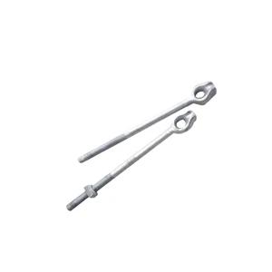 Key Link Hot Dip Galvanized Steel Strain Clamp Thimble Eye Anchor Rod for Electric Power Fittings Hebei