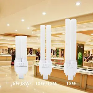 12W G24q PL-C Horizontal Recessed Light 26W CFL Lamp Equivalent for Kitchen Light Gx24 4-Pin Base LED Bulb 6W 8W 10W 12W 15W
