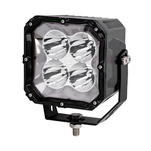 High Brightness 5 Inch 80W LED Driving Light Amber DRL Spotlight Black Housing for 4x4 Truck ATV UTV Offroad Work Lamp DC 12-36V