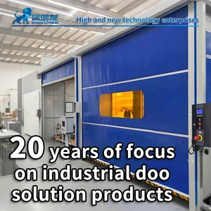 Custom PVC High Speed Automatic Rolling Door Industrial Fast Roll Up Door Area Waterproof Garage Car Wash Door