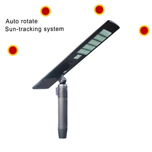 All-In-One Solar Street Light with Unique Patented LED Sun Tracking System IP65 Battery Power Supply for Roads