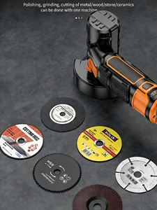 Rechargeable Mini Cordless Angle Grinder, Portable Lithium Power Tool for Grinding, Polishing & Cutting