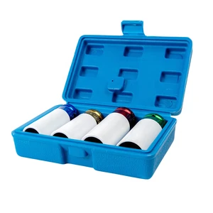 Hot Selling 1/2inch 6 Point CRV Material Ultra Thin Socket Impact Sleeve Set Wheel Socket Set