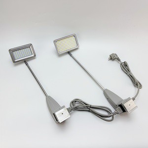 LED Display Clamp Light Long Arm 120 Beam Angle IP44 Rated High CRI 80 2500 Lumens for Trade Show Booths Retail Displays Museum