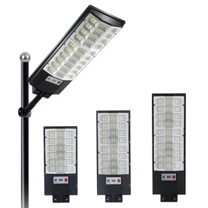 SMD5730 LED High Brightness IP66 Waterproof Solar Street Lights All-in-One Integrated Radar Sensor ABS Lamp for Outdoor Projects