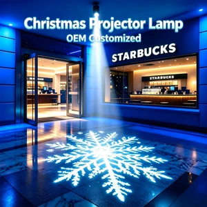 Custom Gobo Projection Outdoor Commercial Lighting IP65 Waterproof Aluminum Alloy for Store Hotel Bar Entrance LED Light Source