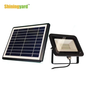 Aluminum IP65 Solar LED Floodlight with Waterproof & Portable Spotlight for Residential Use Garden Decoration