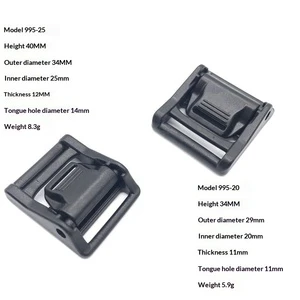 Factory Hot Sale 1 Inch/25mm/2.5cm Plastic Press Buckle Belt Clip Adjustable Buckle New Style