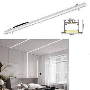 Seamless Connection Led Linear Inground Led Recessed Linear Light With Microprism Lens or Reflector Cup