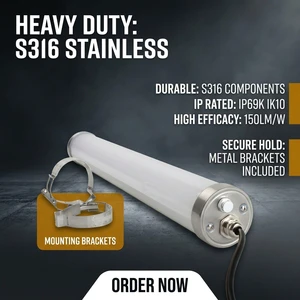 ShineLong IP69K IK10 LED Tri Proof Light PMMA 150lm/W Ra80 5-Year Warranty for Parking/Livestock Farm