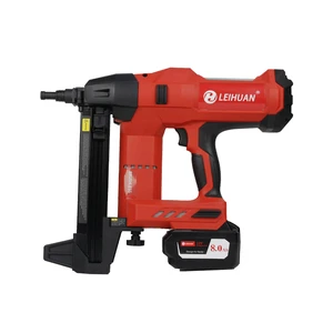 LEIHAUN DCCN100X2 Electric Stapler Pistolas Cordless Nail Gun Furniture Tools for Concrete Metal Machine