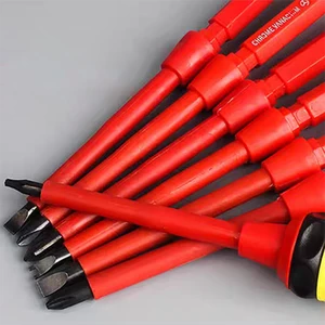 Screwdriver Set for Electricians and Home Repairs, a Multi-functional Tool Kit with Strong Magnetic Tips and High Hardness.