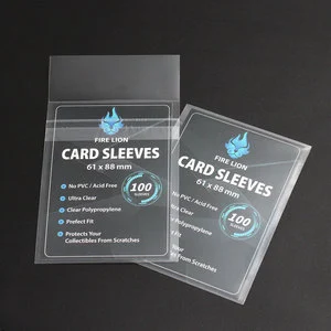 High Quality Clear BOPET Team Set Bags Card Sleeve with Good Price