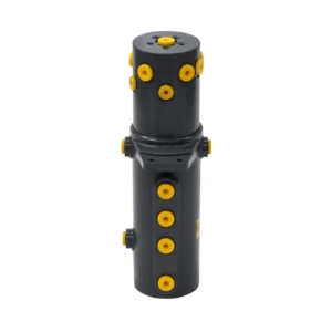 YHZ-10-12 Hydraulic Rotary Joint Swivel Union 60 L/min 38 MPa 10 Channels Heavy Duty Excavators Cranes Aerial Work Platforms