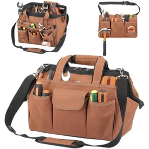 Electrician Tool Bag Professional Carpentry Working Tool Bag Multifunctional Complete Kit Toolkits Set Thickening Oxford Toolkit
