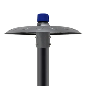 J07Series Hollow Round Ring Middle Horizontal Dash UFO Gray Pole Pendant Hoisting Lifting Mount LED Garden Light