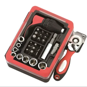Electrician Tools and Equipment Hand Tool 30pcs 1/4 Inch DR. Hex Type Bit Mini Socket Set