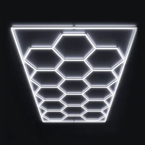 Portable High Lumen LED Hexagon Inspection Light for Barbershop Workshop Car Detailing AC Power Supply