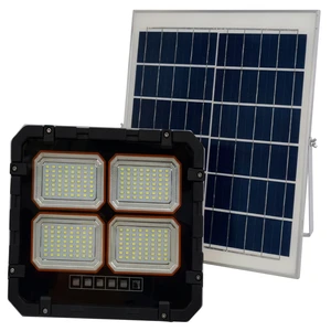 Solar Flood Light LED 300W 5000K IP65 Outdoor Garden Lighting Surface Mounted Aluminum Body