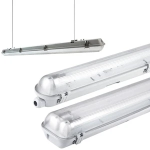 Industrial IP65 Tri-Proof LED Tube Light 36W Waterproof Dustproof Emergency Fluorescent Replacement for Garage Subway Lighting