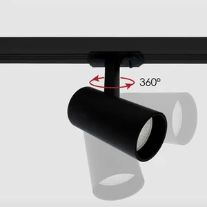 Gallery museum Exhibition Commercial Lighting Focus Light White Black Spotlight Adjustable Cob Led Track Light System