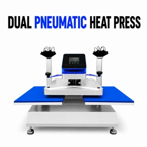 Pneumatic Double Station Sublimation Heat Press Machine For T-shirts Printing