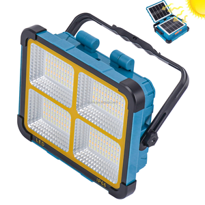 EU Stock Waterproof IP66 Solar LED Floodlight USB Rechargeable Spotlight Outdoor Portable Camping Hiking Emergency Lamp