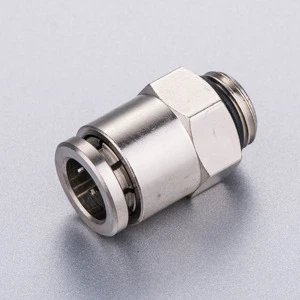 Male Thread Pneumatic Air Fittings Inner Hexagon Straight in Thread Connector Rotary Joint Air Hose Connector