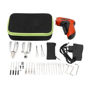 Professional Quick Door Opener Electric Lock Pick Automatic Locksmith Lock Pick Door Lock Drill Set