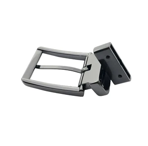 Customized Wholesale Hot Sale Professional Men's Reversible Rotary Pin Buckle Blank Buckle Metal Reversable Belt Pin Buckle
