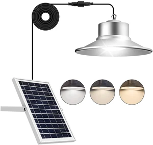 Waterproof IP65 Solar Celling Light 3 Colors Changing Solar Shed Light 36LED Solar Motion Sensor Light for Garden