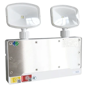 IP67 Double-Head Stainless Steel Waterproof Emergency Lamp 10A Rated Industrial Evacuation Indicator Lighting Three-Proof