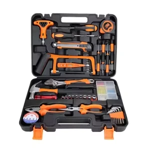 46PCS Complete Household Hand Tool Box Set Kit for Home Hardware Tool Kit Repair Tool Set