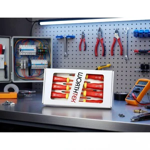 Hand tool kits (7 pcs) VDE insulated maintenance tool set Certificate Included - packed in soft pouch