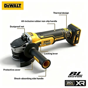 Dewalt Professional Cordless Angle Grinder Brushless Motor High-power Trigger and Sliding Switch 125mm Industrial Grinding Wheel